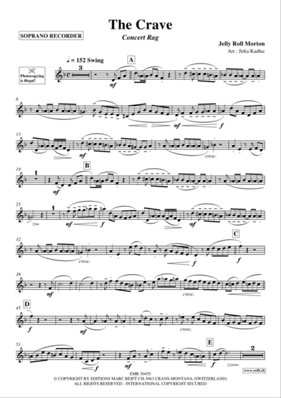 The Crave The Crave Soprano Recorder scores gallery preview page 2