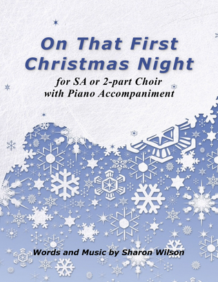 Book cover for On That First Christmas Night (for duet or 2-part choir, SA)