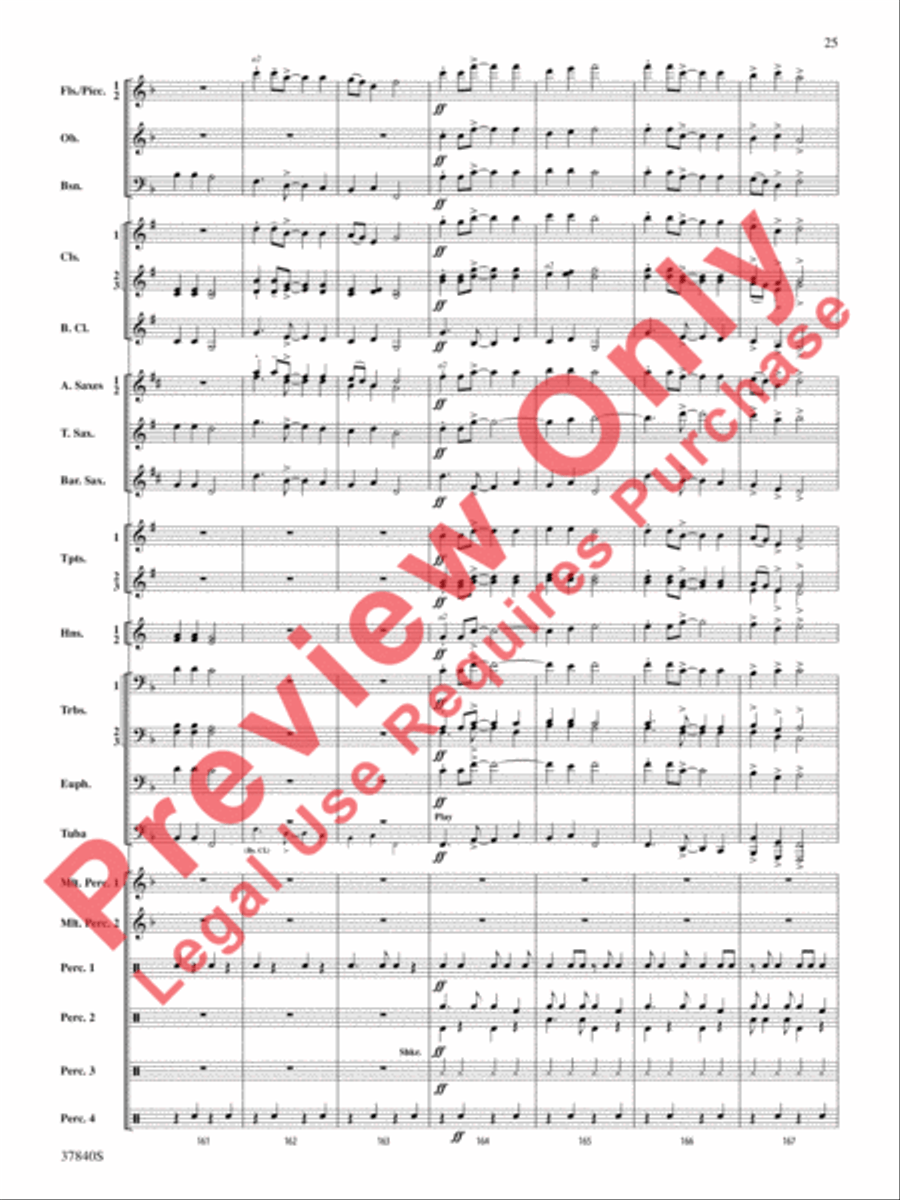 African Dreams African Dreams Concert Band scores gallery preview page 26