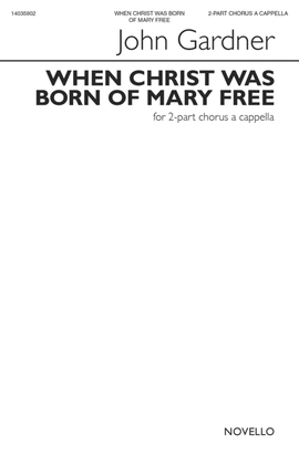 Book cover for When Christ Was Born of Mary Free