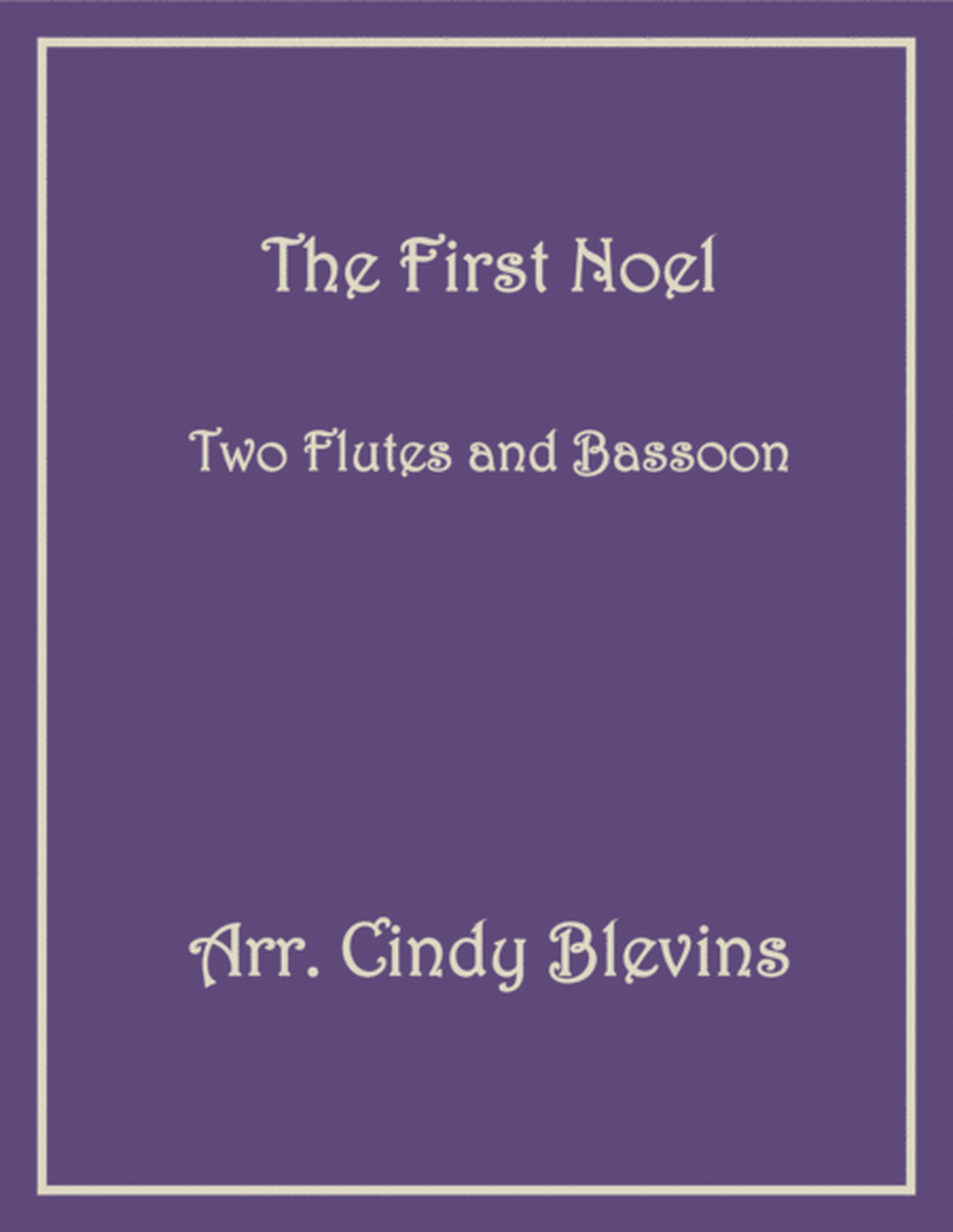 The First Noel, for Two Flutes and Bassoon image number null