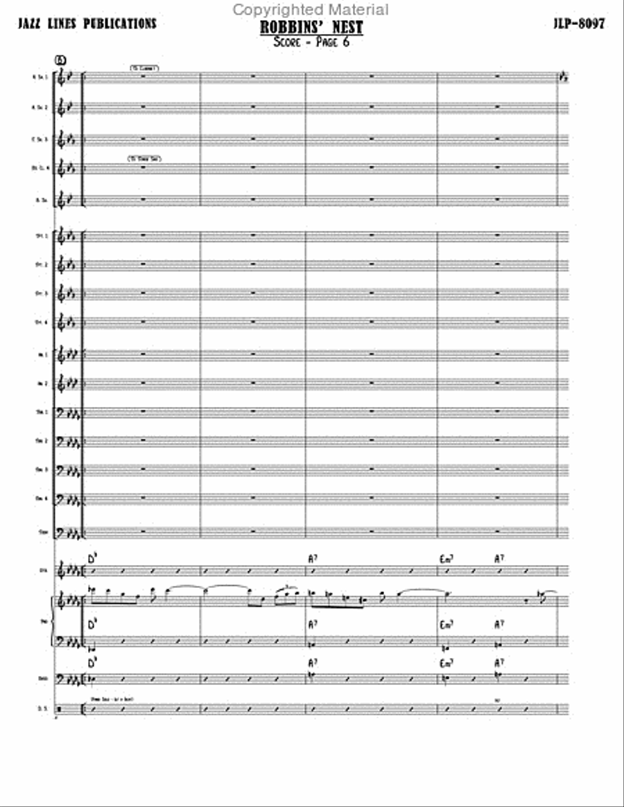 Robbins' Nest Big Band scores gallery preview page 6