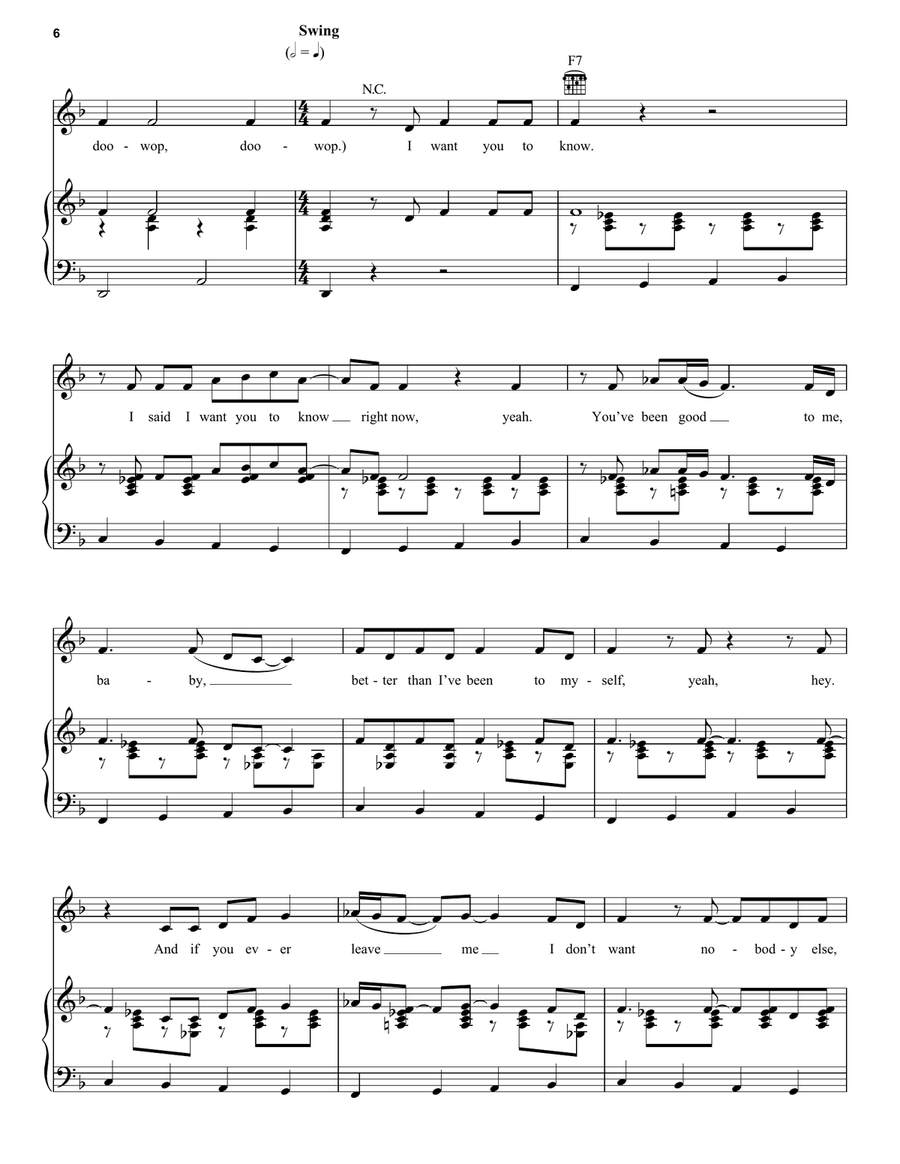Shout Shout Piano, Vocal, Guitar scores gallery preview page 6