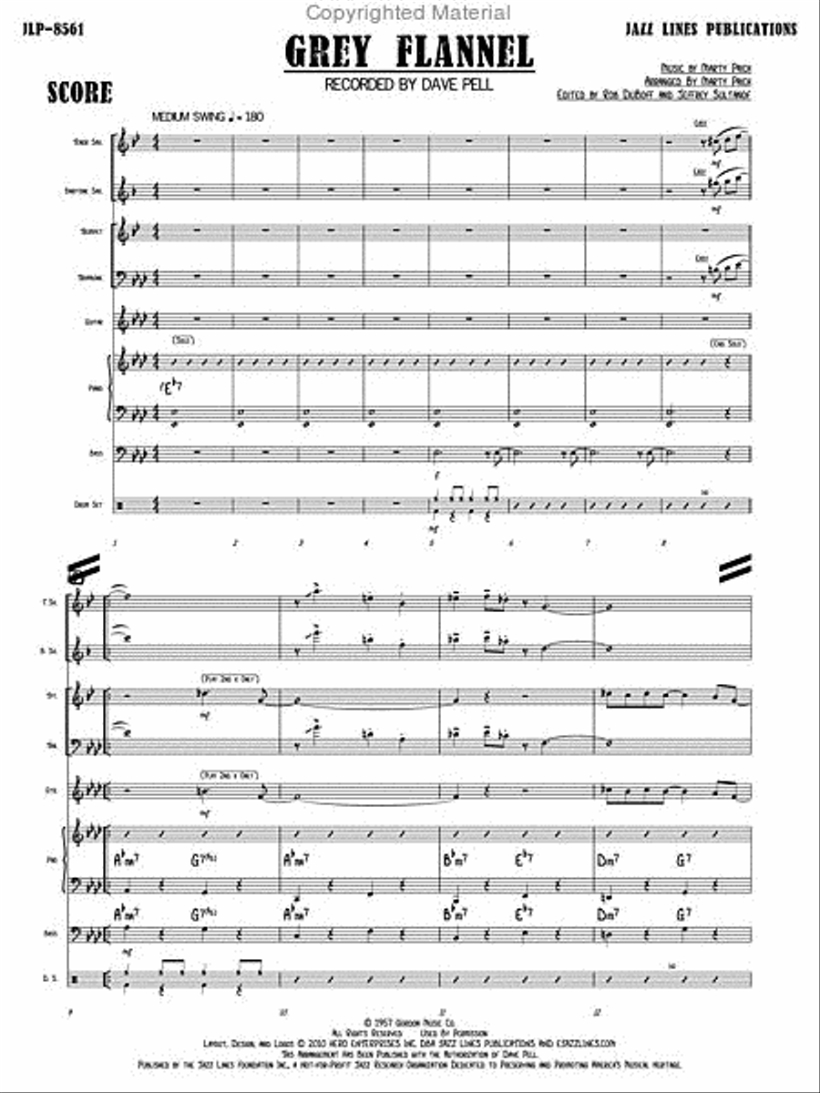 Grey Flannel Jazz Ensemble scores gallery preview page 4