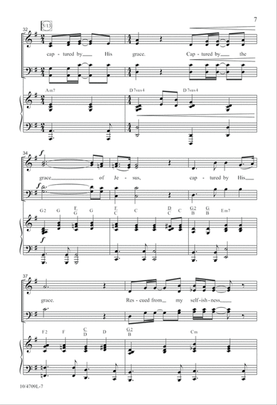 Captured by His Grace 4-Part scores gallery preview page 7