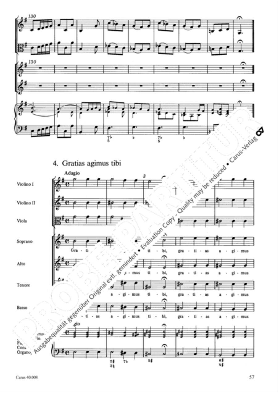 Introduzione e Gloria 4-Part scores gallery preview page 58