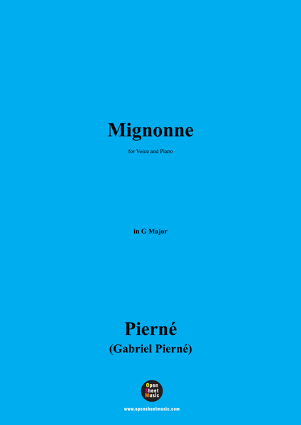 G. Pierné-Mignonne,in G Major