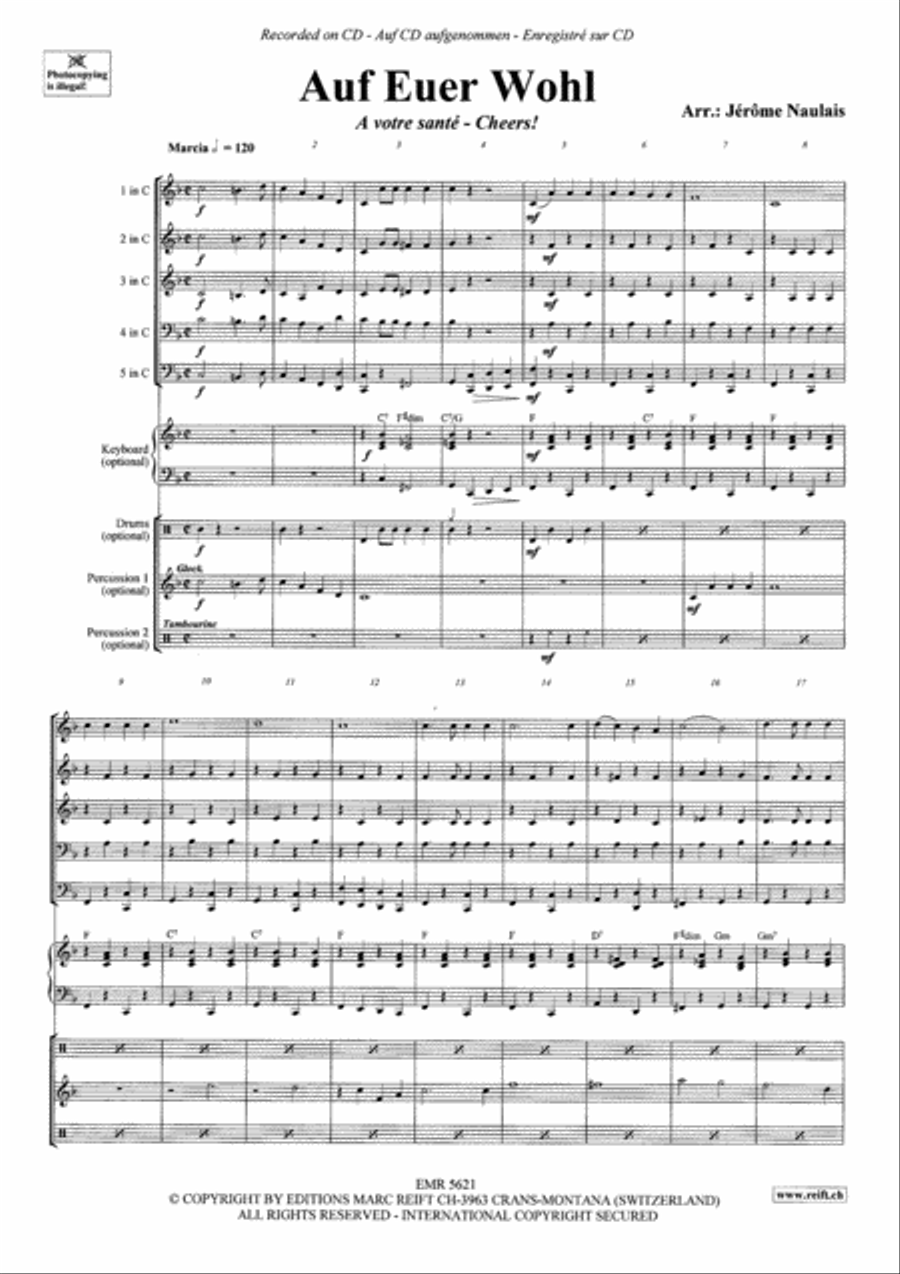Auf Euer Wohl Brass Band scores gallery preview page 3