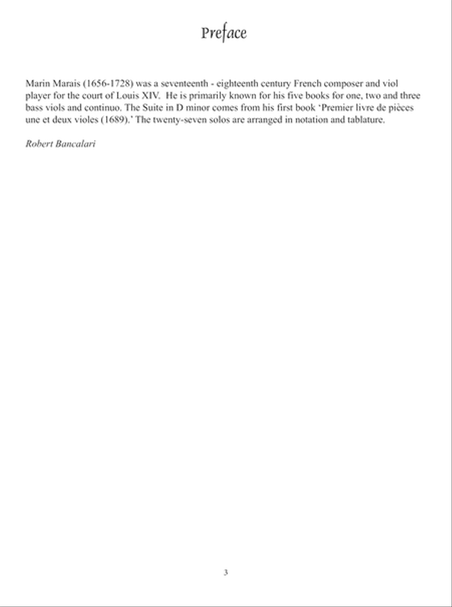 French Baroque Mandolin Suite by Marin Marais Mandolin scores gallery preview page 4