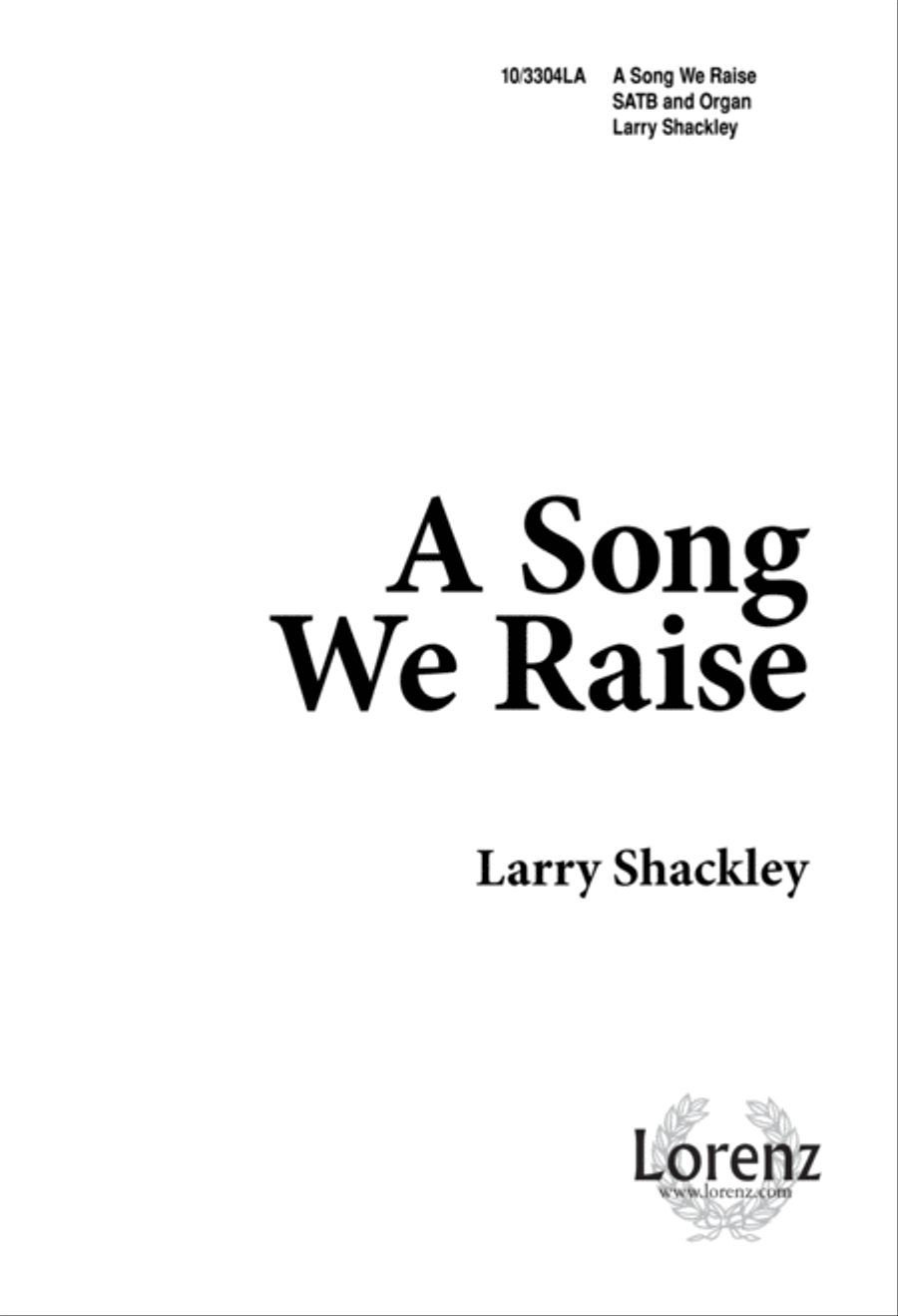 A Song We Raise 4-Part scores gallery preview page 1