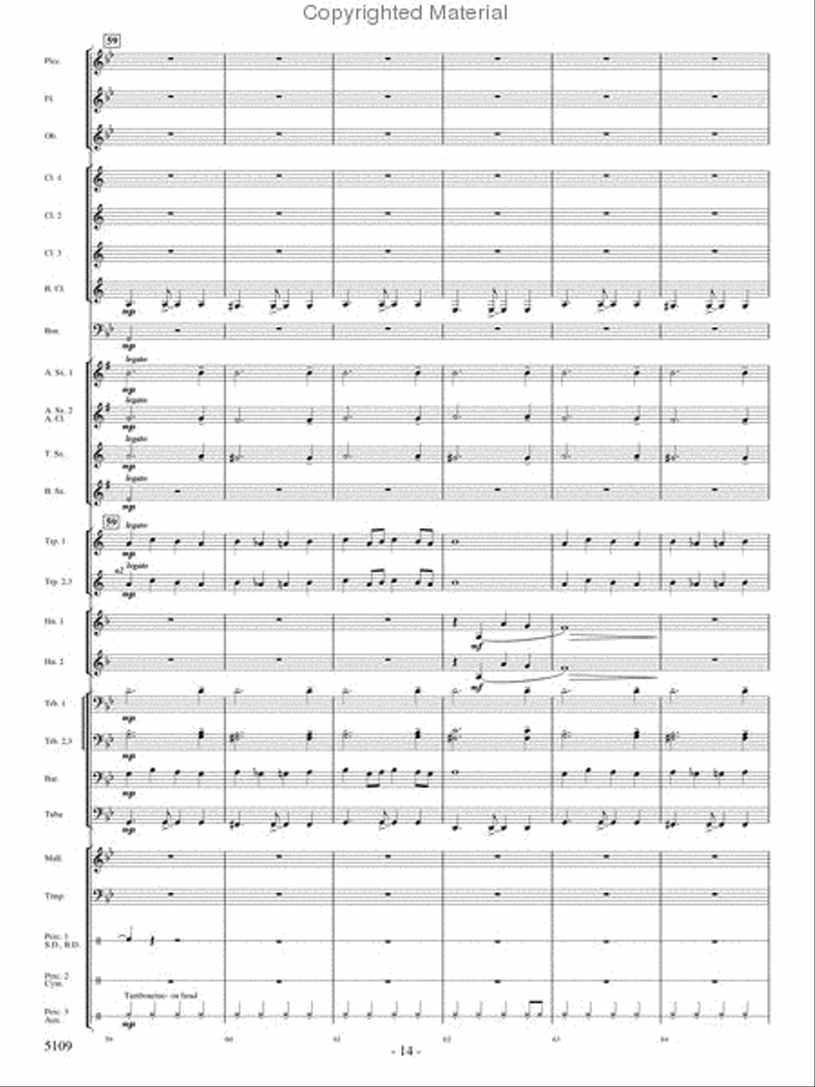 As If On Wings As If On Wings Concert Band scores gallery preview page 13