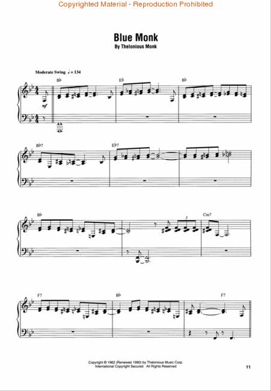 The Best of Thelonious Monk Piano scores gallery preview page 3