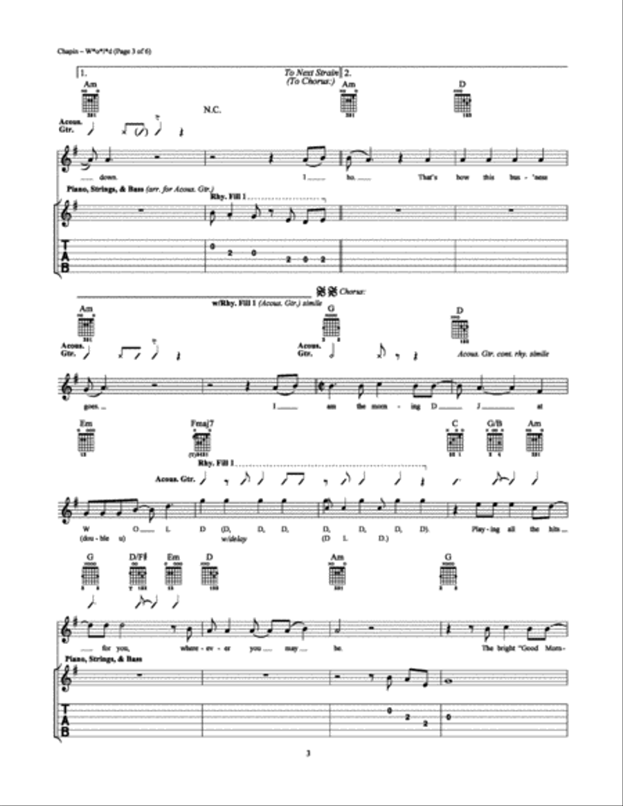 W*O*L*D Electric Guitar scores gallery preview page 3