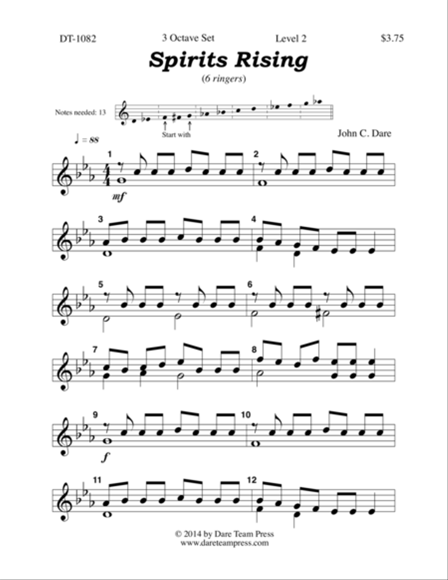 Spirits Rising 3-Octaves scores gallery preview page 1