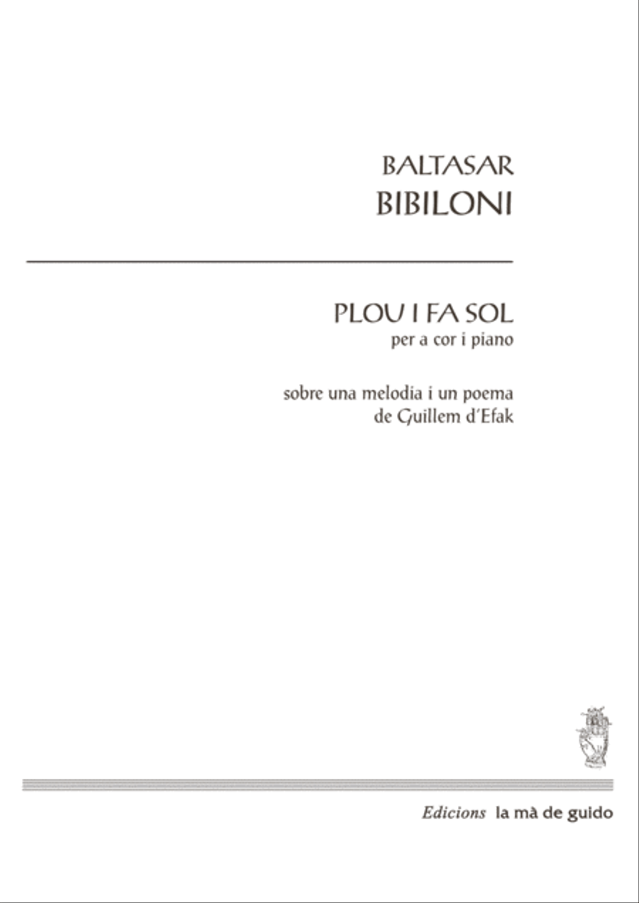 Plou i fa sol Plou i fa sol 4-Part scores gallery preview page 1