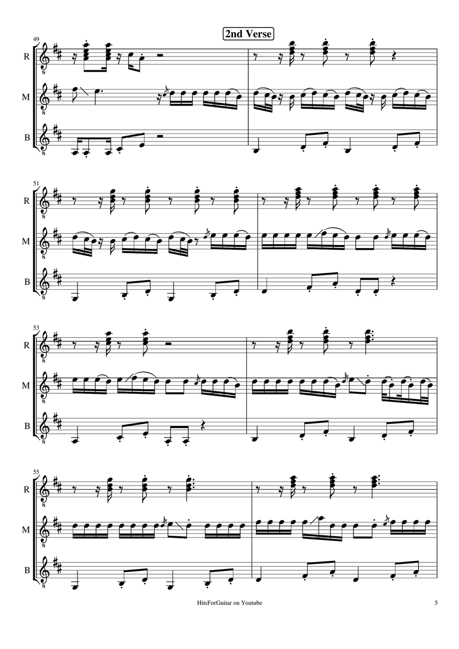 Despacito Guitar Solo scores gallery preview page 5