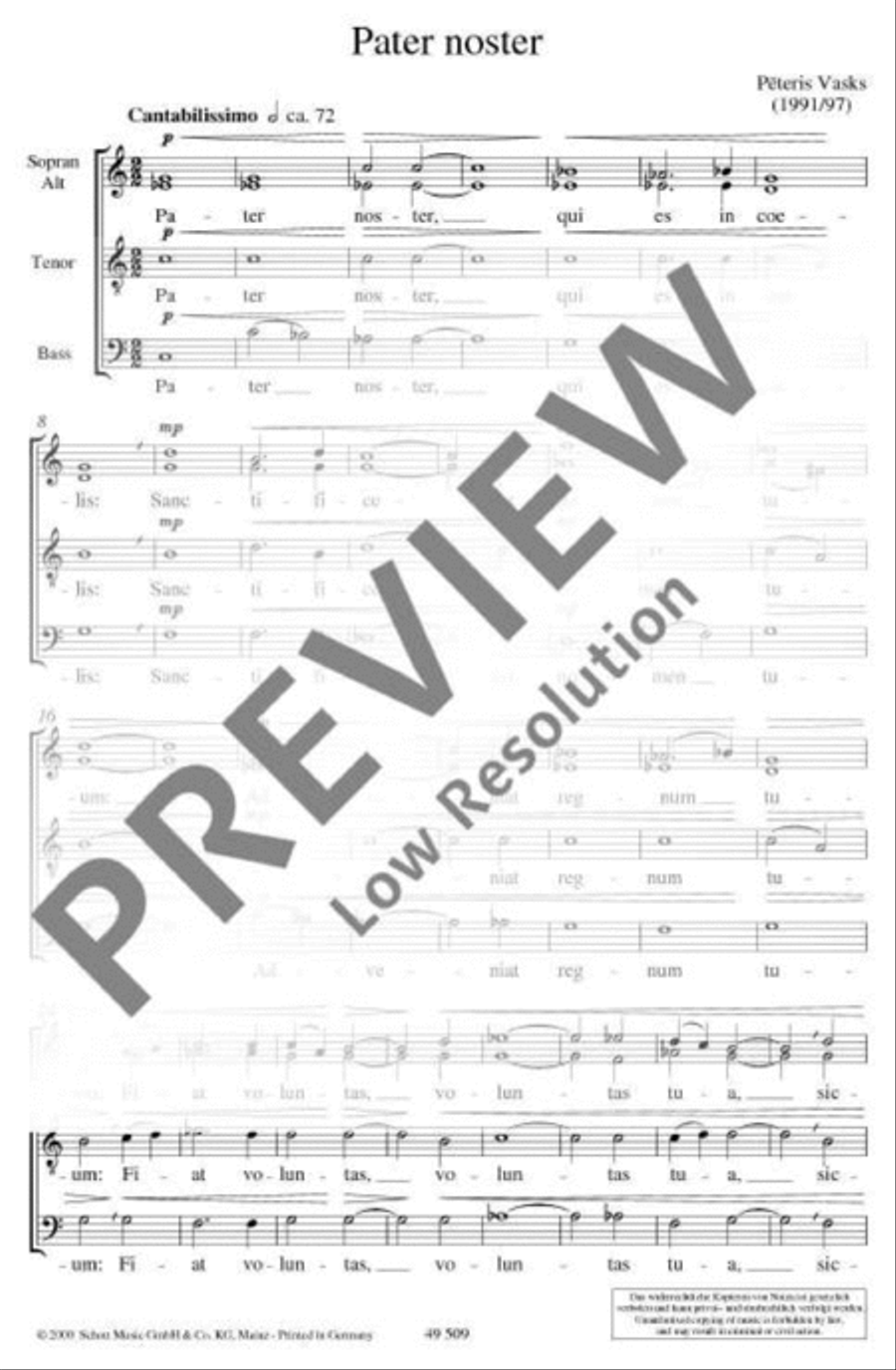Pater noster 4-Part scores gallery preview page 4