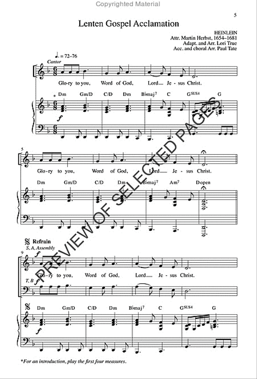Mass of Mercy - Choral / Accompaniment edition 4-Part scores gallery preview page 4