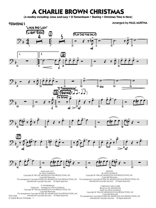 Book cover for A Charlie Brown Christmas (arr. Paul Murtha) - Trombone 3