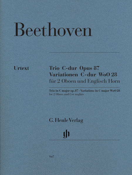 Trio in C Major, Op. 87 Variations in C Major, WoO 28