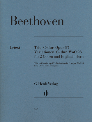 Book cover for Trio in C Major, Op. 87/Variations in C Major, WoO 28
