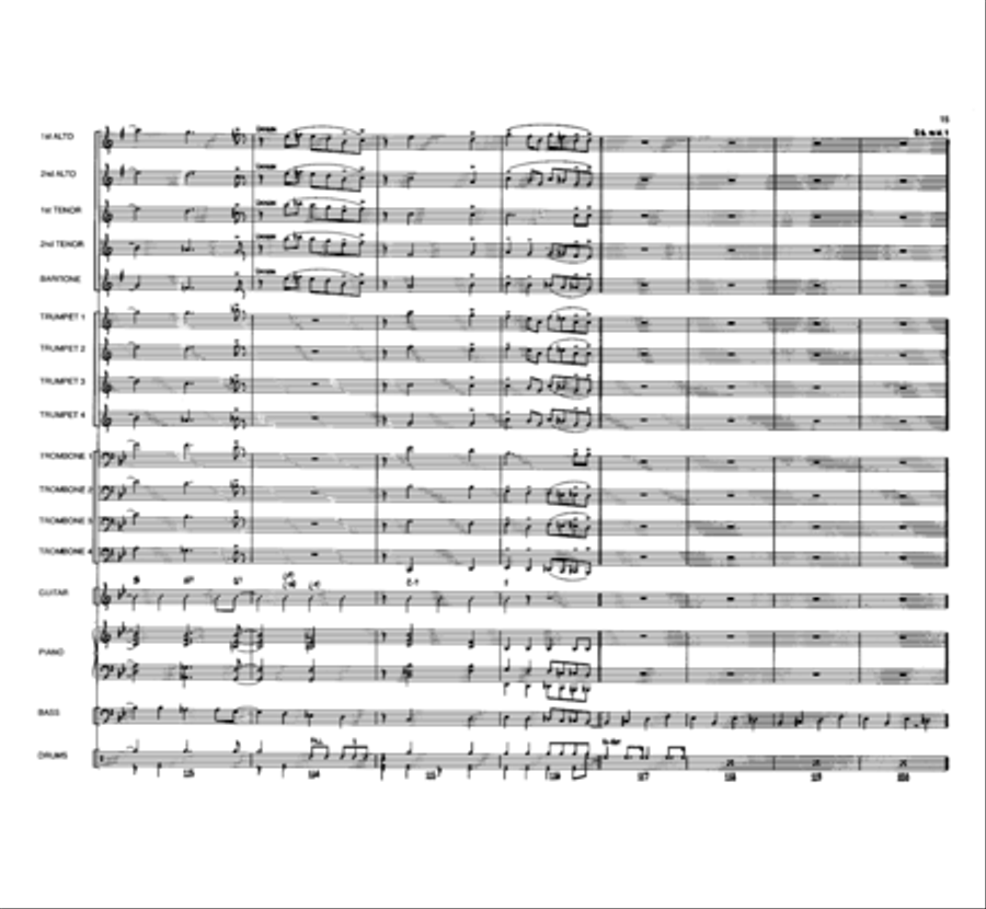 Blue Hue Blue Hue Jazz Ensemble scores gallery preview page 15