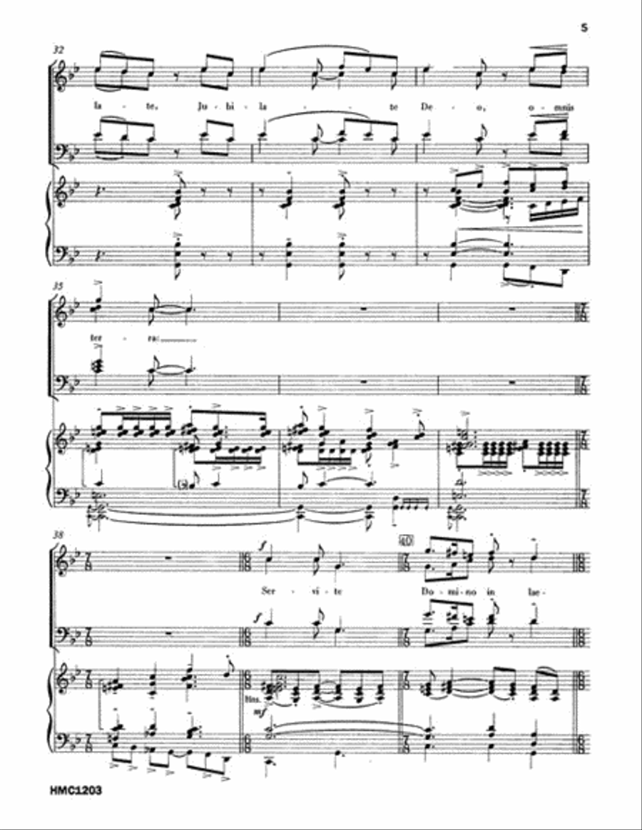 Jubilate Deo SSAATTBB scores gallery preview page 3
