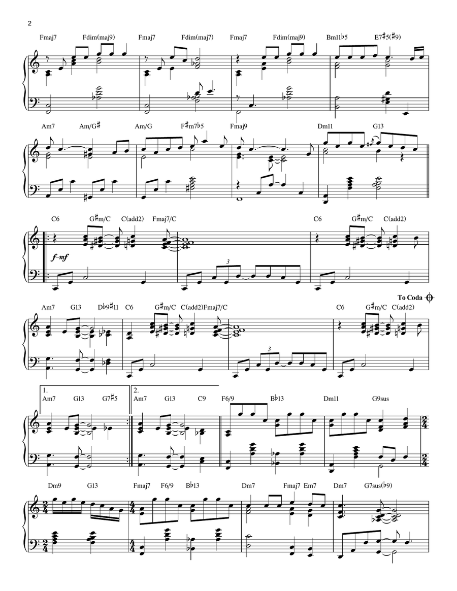 The Best Of Times [Jazz version] Piano Solo scores gallery preview page 2