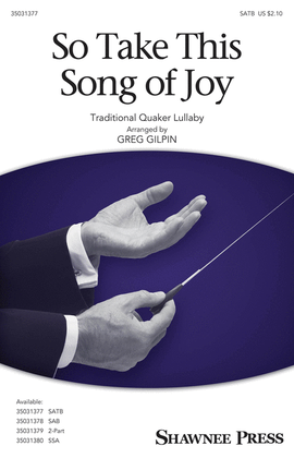 Book cover for So Take This Song of Joy