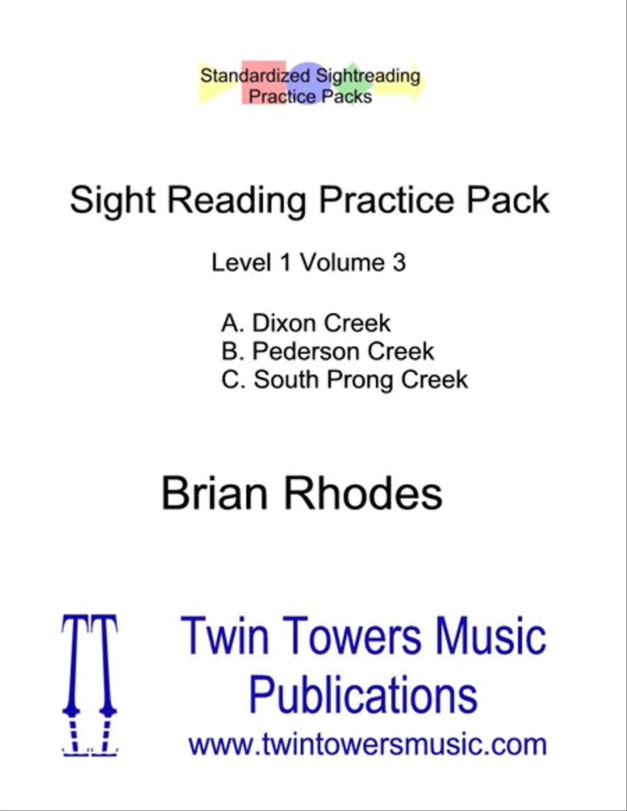 Sight Reading Practice Pack Level 1 Volume 3 Concert Band scores gallery preview page 1