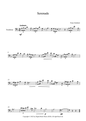 Book cover for Serenade - Franz Schubert (Trombone)