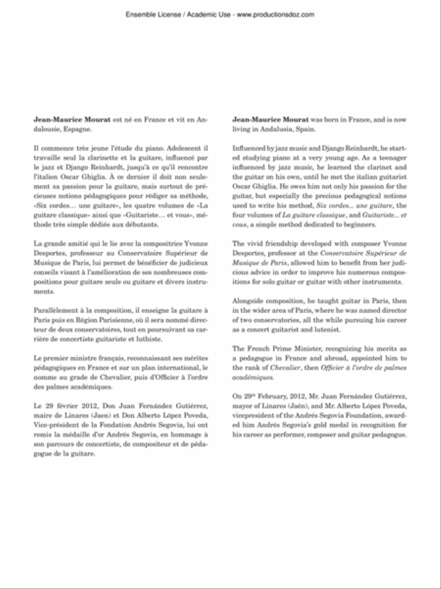 Luz de linares Classical Guitar scores gallery preview page 3
