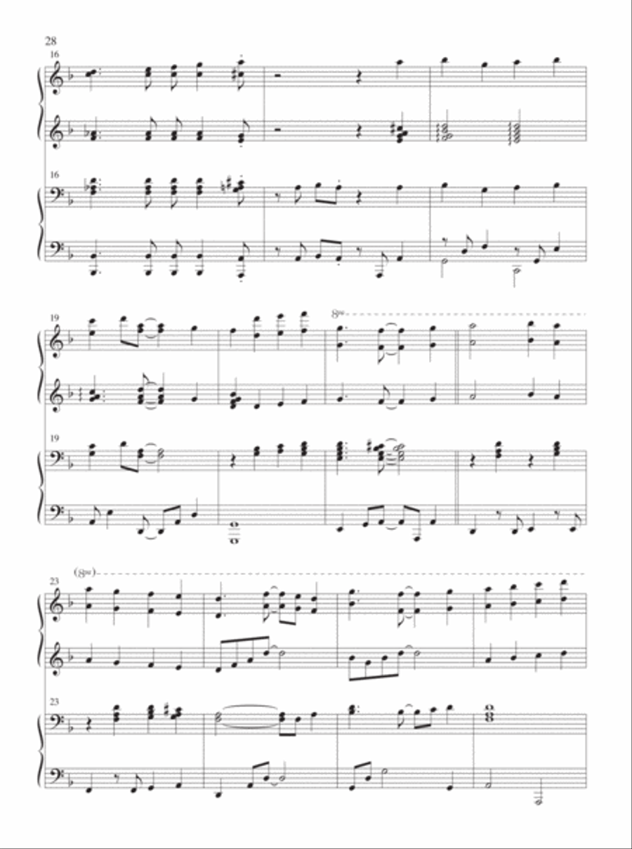4-Hands for Christmas 4-Hands for Christmas Piano Duet scores gallery preview page 8