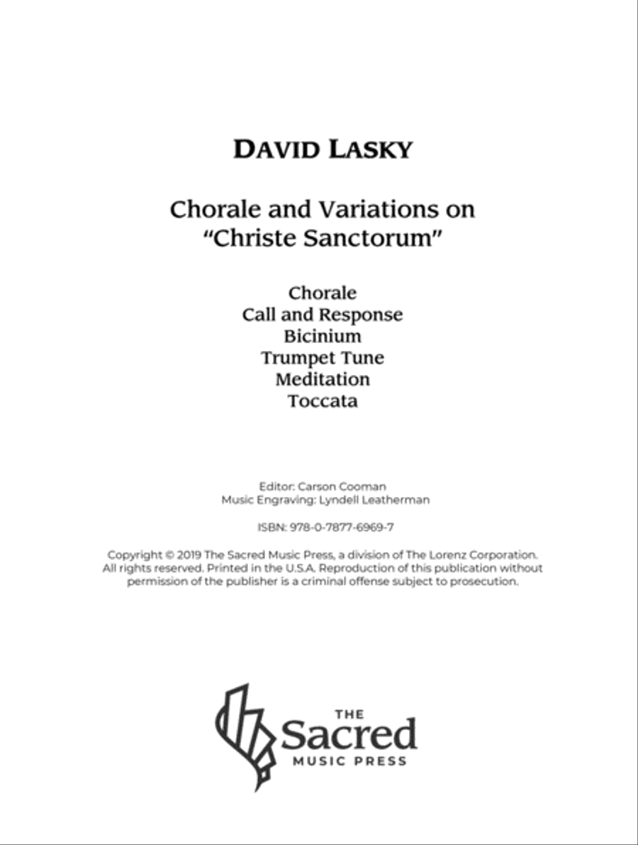 Chorale and Variations on 