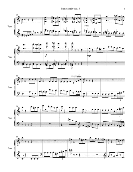 Piano Study No. 3, "Hide and Seek"