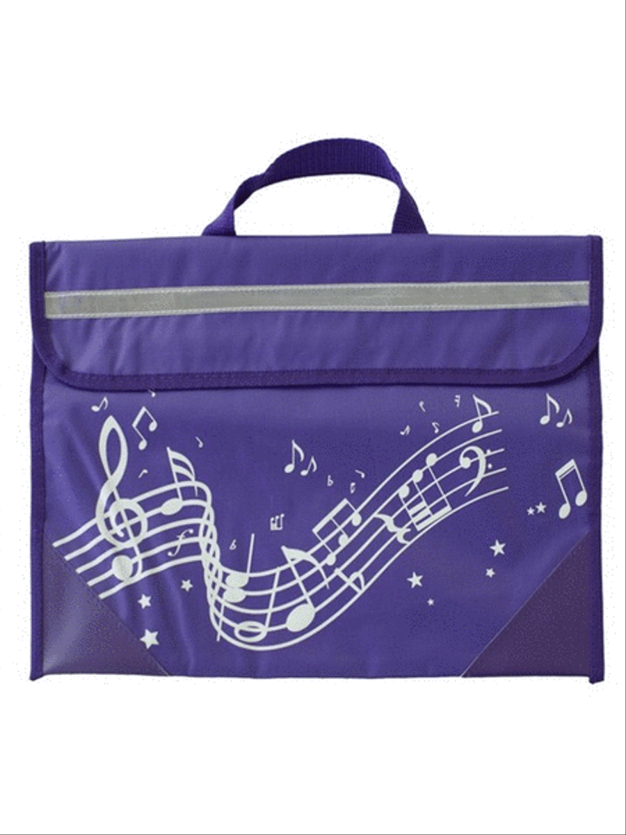Musicwear Wavy Stave Music Bag Purple School and Community scores gallery preview page 1