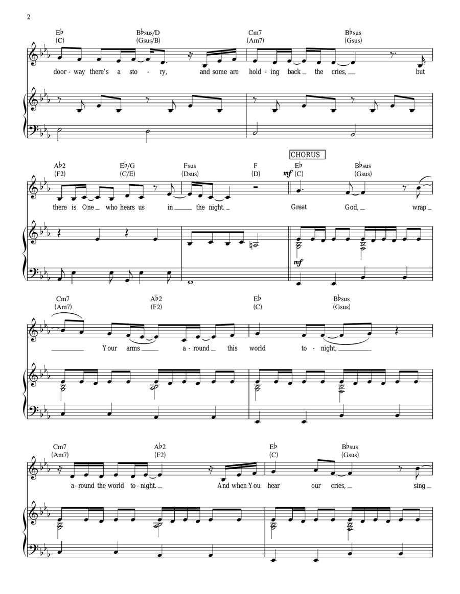 Sing Along Sing Along Piano, Vocal, Guitar scores gallery preview page 2