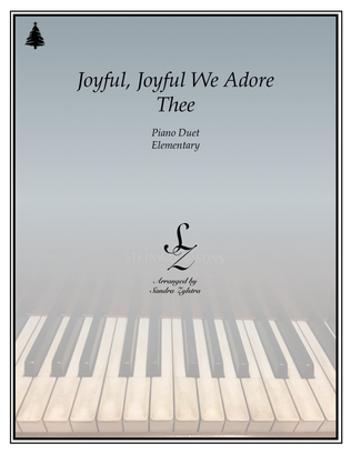 Book cover for Joyful, Joyful We Adore Thee (Ode To Joy) (elementary piano with optional duet)