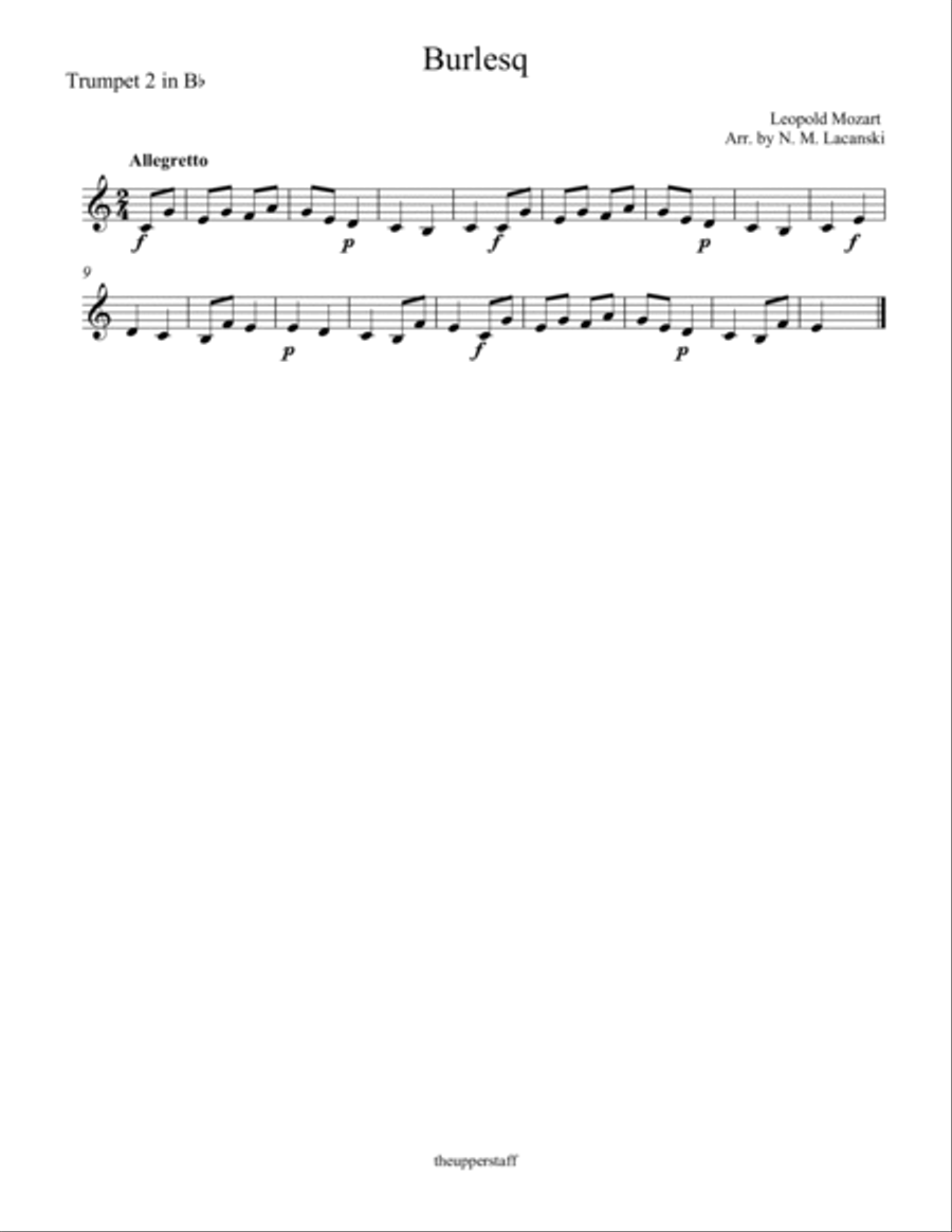 Burlesq Trumpet Solo scores gallery preview page 2