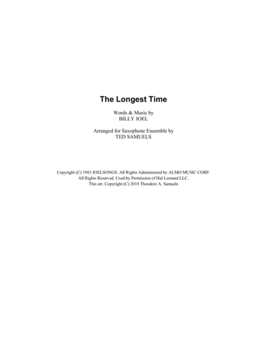 The Longest Time image number null