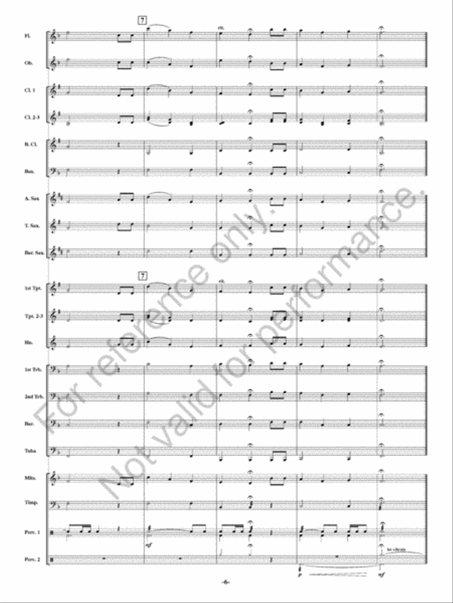 Happy Birthday to You Concert Band scores gallery preview page 7