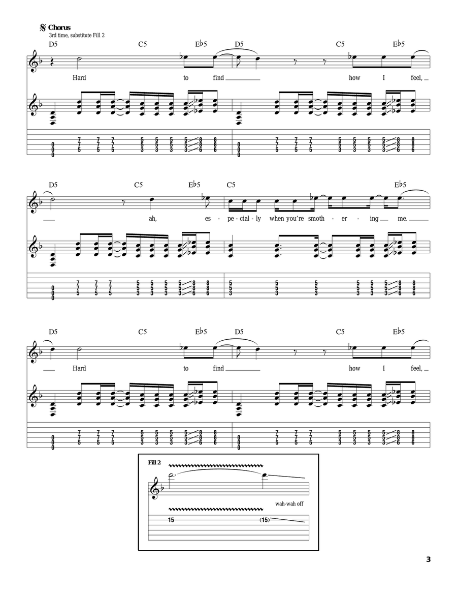 Greed Greed Electric Guitar scores gallery preview page 3