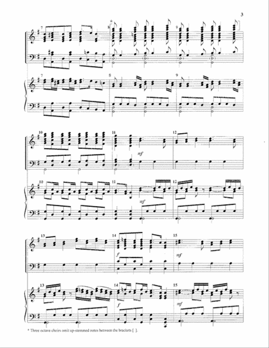 Glory to God in the Highest Piano scores gallery preview page 3