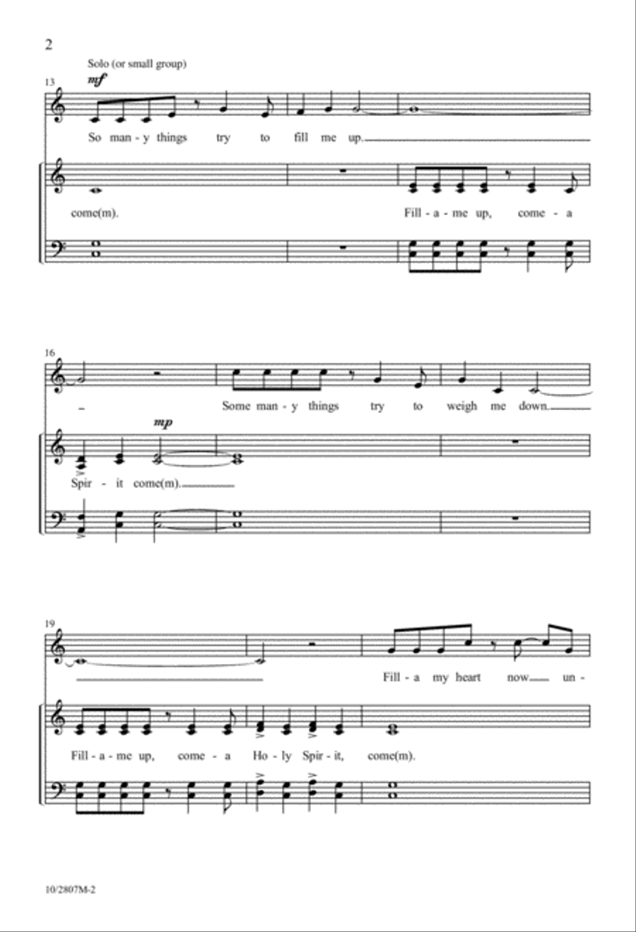 Fill-a Me Up! 4-Part scores gallery preview page 3