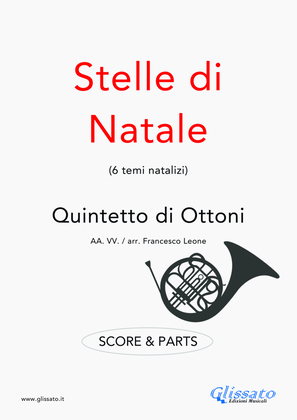 Book cover for Stelle di Natale (Christmas stars) 6 tunes for Brass Quintet (score & parts)