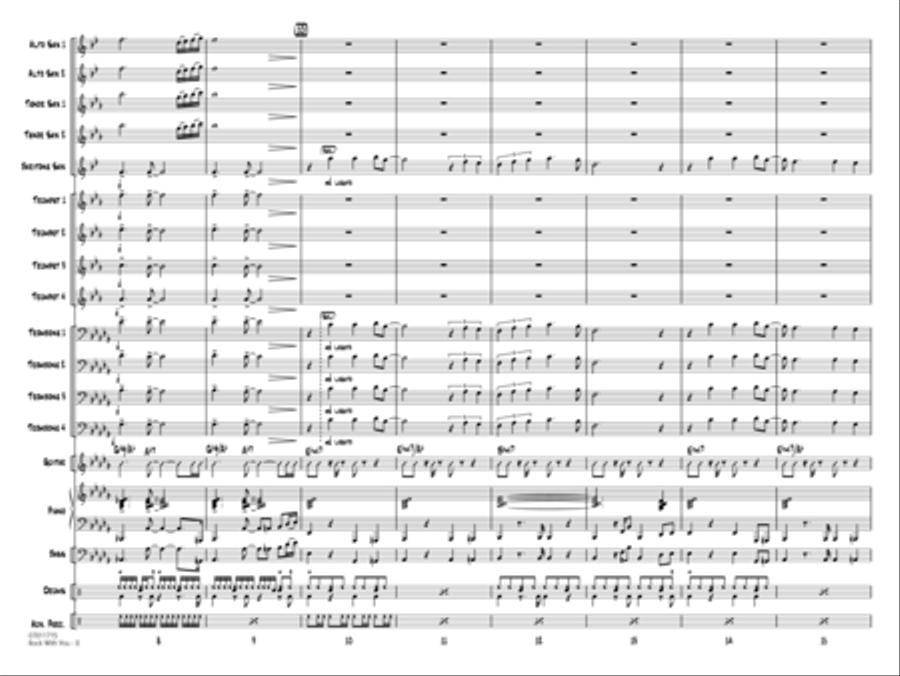 Rock With You - Conductor Score (Full Score) Jazz Ensemble scores gallery preview page 2