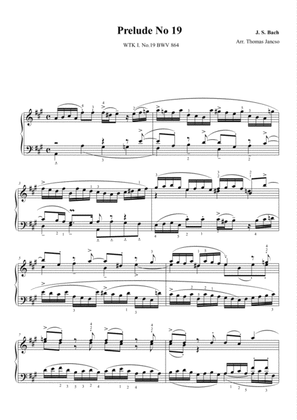 Book cover for Prelude and Fugue in A major, BWV 864