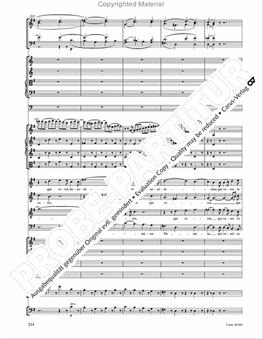 Missa solemnis 4-Part scores gallery preview page 230