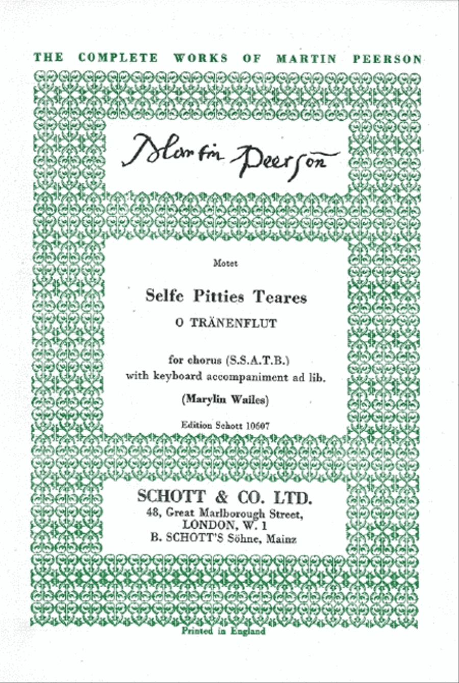 Selfe Petties Tearse **pop** SSATB scores gallery preview page 1