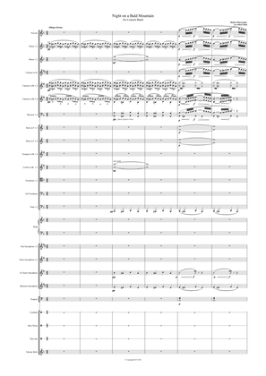 Night on a Bald Mountain for concert band(full score & parts)